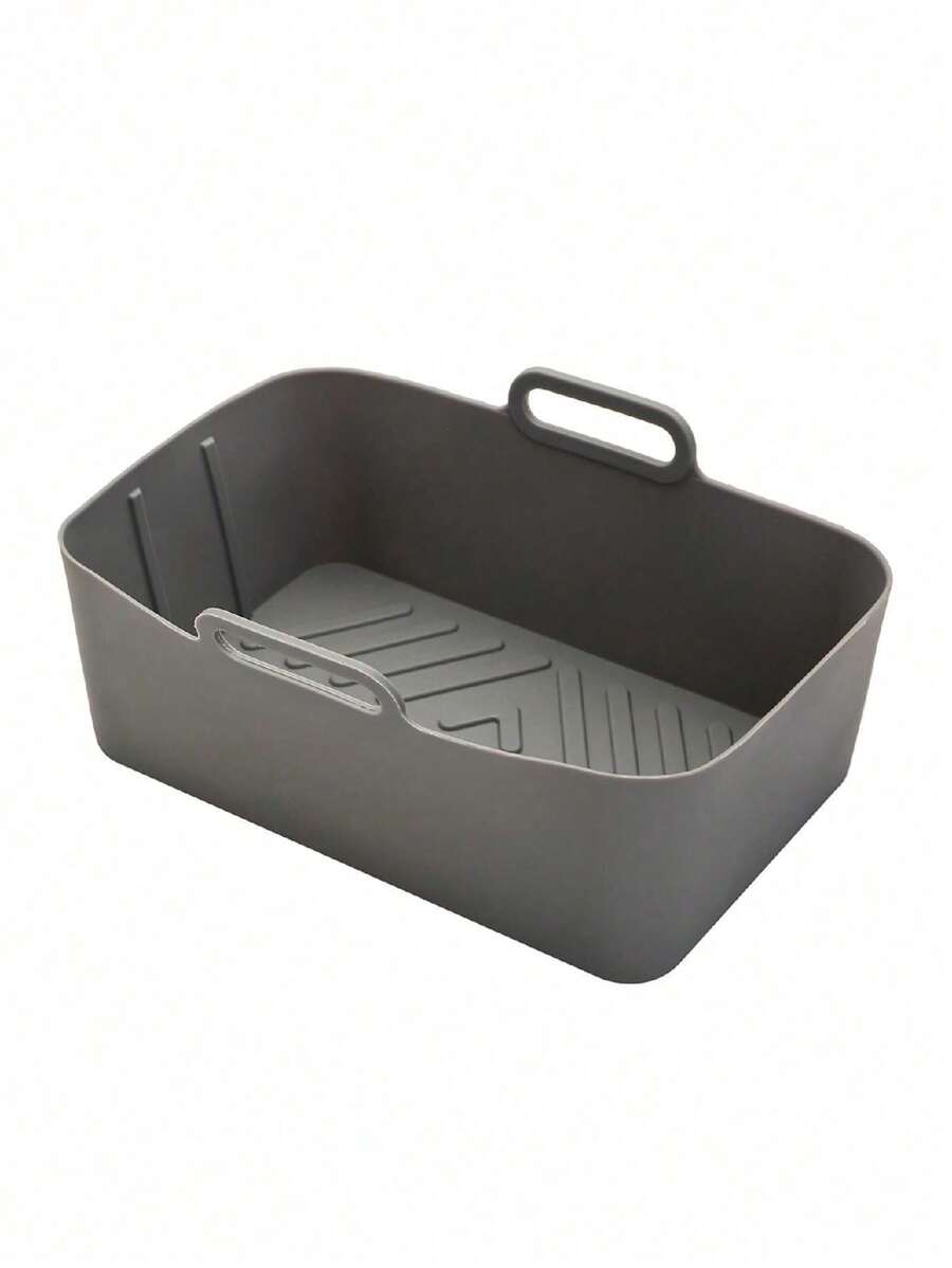 1pc/Set Silicone Liner For Air Fryer, Rectangular Reusable Silicone