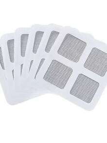 5 Pieces Self-adhesive Window Screen Repair Tape 3.94x3.94 Inches - Silver - View 7