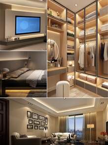 Led燈帶usb燈,夜光氛圍燈條。usb柔性燈條適用於電視背光家居客廳臥室裝飾,1/2/3/5米/10米,60/120/180/300/600led - 白色 - 查看 8