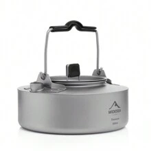 Widesea Camping Kettle Titanium Ultralight Outdoor Pot Tableware Coffee Water Teapot Anti-Heat Handle Hiking Picnic Cookware