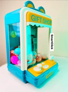 Mini Maquina Con Garra Para Juguetes Para Niños Con Sonido - Verde - Ver 5