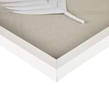 Framed Rice Paper Palm Leaves 3-piece Shadowbox Wall Decor Set - Beige - View 5