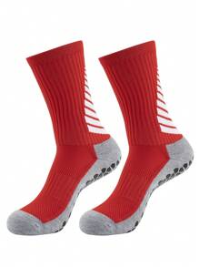 1套防滑長款足球襪,足球比賽運動腿襪 - 彩色 - 查看 5