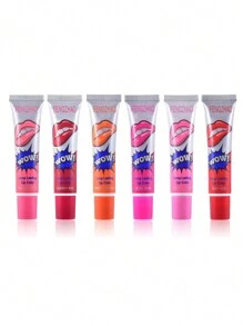 Multicolor Lip Balm, Lip Gloss More Than A Common Gloss, Inspired By Gisou Lip Oil, Superior Gloss Lipstick, Maximum Effect Gloss Lipsticks, Essential Makeup For Your Lips, Adds Color And Hydration - 彩色 - 查看 4