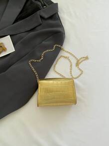 多功能简约设计，纯色迷你女士斜挎包，翻盖，小中号新款时尚单肩包，搭配圣诞节、圣诞包、圣诞礼物、圣诞装扮，完美搭配圣诞礼服、婚纱、女士礼服、舞会礼服、鸡尾酒会礼服、生日礼服，