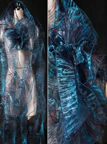 Mermaid Magic Yarn Gradient Ruffled Three-dimensional Pleats Large Lace, Fabric Decorative Sewing Accessories Clothing Accessories - Multicolor - View 2