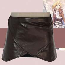 1件庫存攻擊泰坦皮裙角色扮演服裝日本動漫新擊之巨神圍裙連結可調節腰圍 - 棕色 - 查看 2