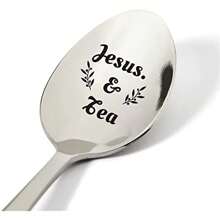 1入19x2.8cm不銹鋼咖啡勺,是愛好nutella的人的絕佳禮物。7.48英吋刻字匙匙碎片禮物,女性禮物,聖誕節禮物 Ldeas。咖啡配件