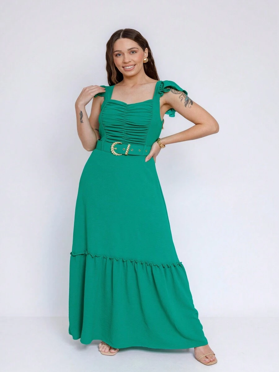 Women Dresses - 綠色 - 查看 1