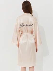 Champagne Bridesmaid Gown - Champagne - View 2