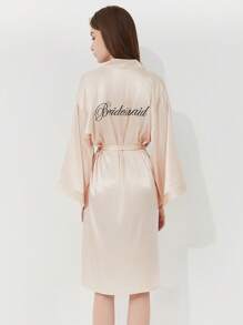 Champagne Bridesmaid Gown - Champagne - View 1