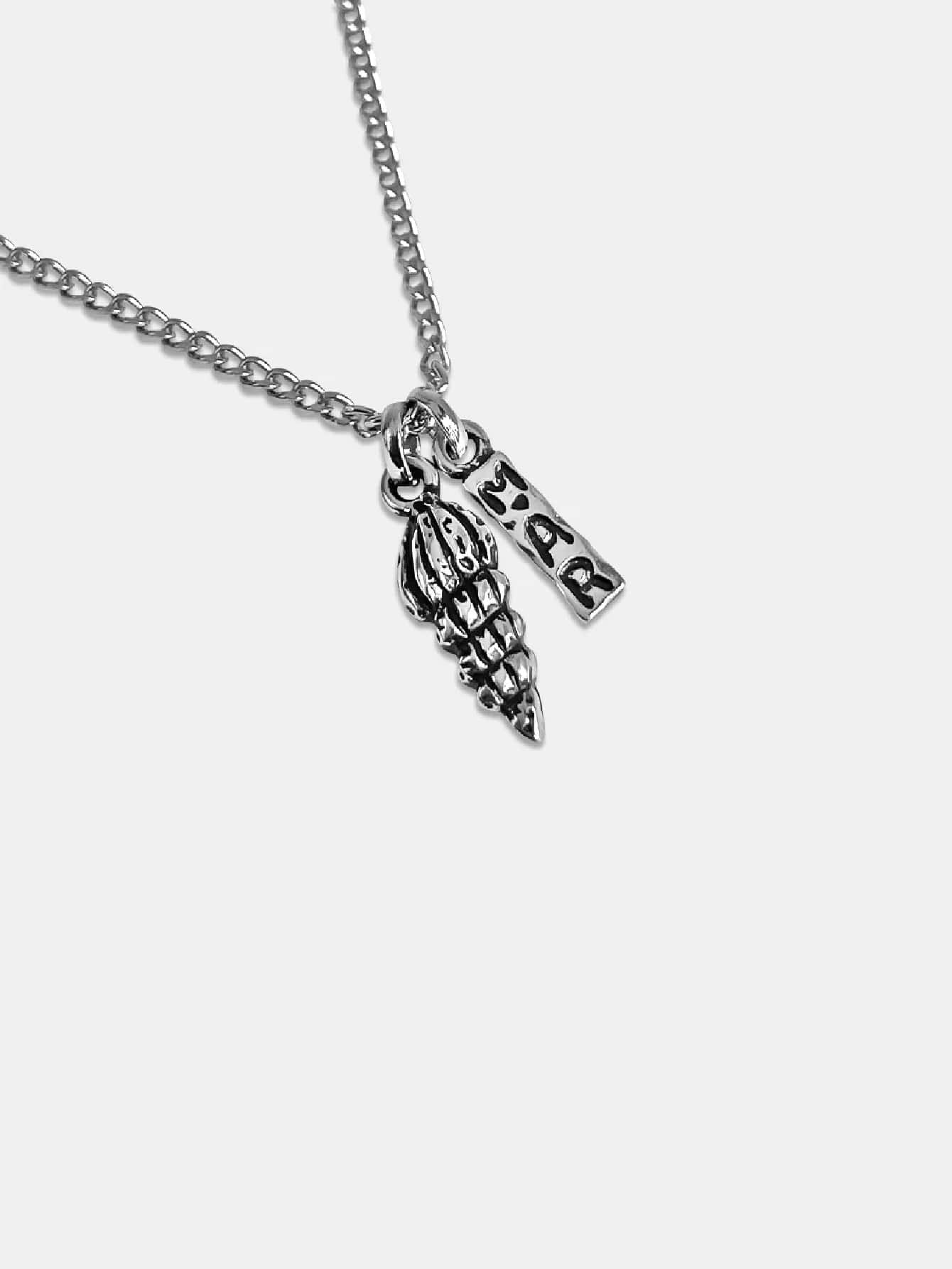 Men's Pendant Necklaces - Bạc - Xem 1