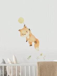 1 Miếng Hoạt hình Con cáo DIY Mẫu Chống ẩm Hình nền Đối với Trẻ em Phòng Tự dính Nhà  Trang trí Giấy dán tường Em bé Phòng ngủ Bối cảnh Tường , 1 Bộ ( Inch ) - Nhiều màu - Xem 3