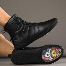 TOLLN 男式专业拳击鞋高帮格斗鞋格斗比赛训练鞋摔跤鞋健身靴