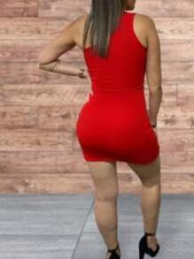 Women Dresses - Đỏ - Xem 3