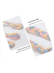 1pc, Tpr Material, Material, Resistant To Biting And Teeth Grinding, Dog Supplies, Rope Strips, Pet Toys - Multicolor - View 8