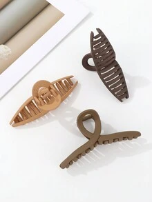 5入組女性多彩花朵髮夾,髮髻夾,髮針,髮飾,鱷魚夾 - 彩色 - 查看 3