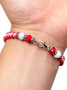 Pulsera Ilde de Shango Arroz Yoruba Protección - Rojo - Ver 3
