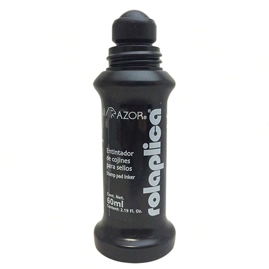 Tinta para sello Rolaplica  60ml - Negro - Ver 1
