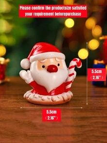 1 Miếng Nhựa Giáng sinh Thú vật Đồ chơi Qủa tặng Đối với Trẻ em , Con hươu , Cây thông noel , Ông già Noen , Người tuyết Đồ trang trí Bức tượng nhỏ , Nhà  Trang trí Vật trang trí , Thích hợp Cho bữa tiệc Và Qủa tặng - Nhiều màu - Xem 2