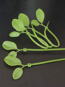 20 件人造綠葉紮帶、尼龍葉紮帶、園藝工具