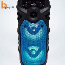 Bocina portátil, Bocina Bluetooth de 3 x 2 pulgadas + Luz Led BUYTITI GTS-1560 - Multicolor - Ver 6