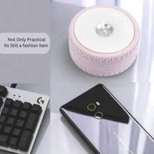 AMAZING VISION Lámpara de noche para dormitorio, herramientas de iluminación, lámpara de escritorio Led, carga Usb, lámpara de mesa, cuidado de los ojos, luz nocturna para dormitorio, luz de lectura Mini - Rosa - Ver 4