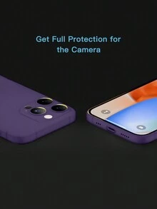 White Ultra-Thin Phone Case Full Coverage Camera Lens Compatible With IPhone With Lightweight Matte Coating, Minimalism, Anti-Drop - White - View 6