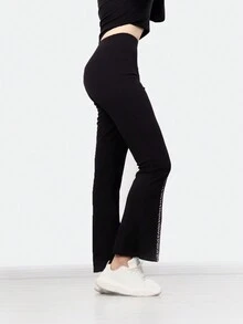 1入組舒服的女性黑色傘狀瑜珈褲