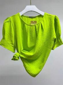 Women Tops - 青檸色 - 查看 1