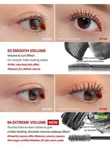 Clio Kill Lash 超强防水睫毛膏，可水洗，纯素配方，超级浓密，防晕染，不结块，持久不脱妆，0.24 液体盎司，04 号极致浓密，附赠礼品