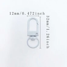 10入組/批黃金鍍層鉤扣,適用於diy首飾製作配件 - 門扣/10個 - 查看 6