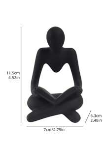 1 件阅读树脂装饰房间装饰圣诞装饰卧室装饰最佳礼物 - 黑色 - 查看 2