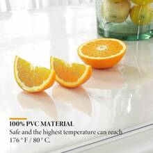 1 Pieza Protector Para Mantel De Mesa Transparente Impermeable De Plástico Vinílico, Adecuado Para Mesa De Comedor, Reuniones Y Festivales - transparente - Ver 7
