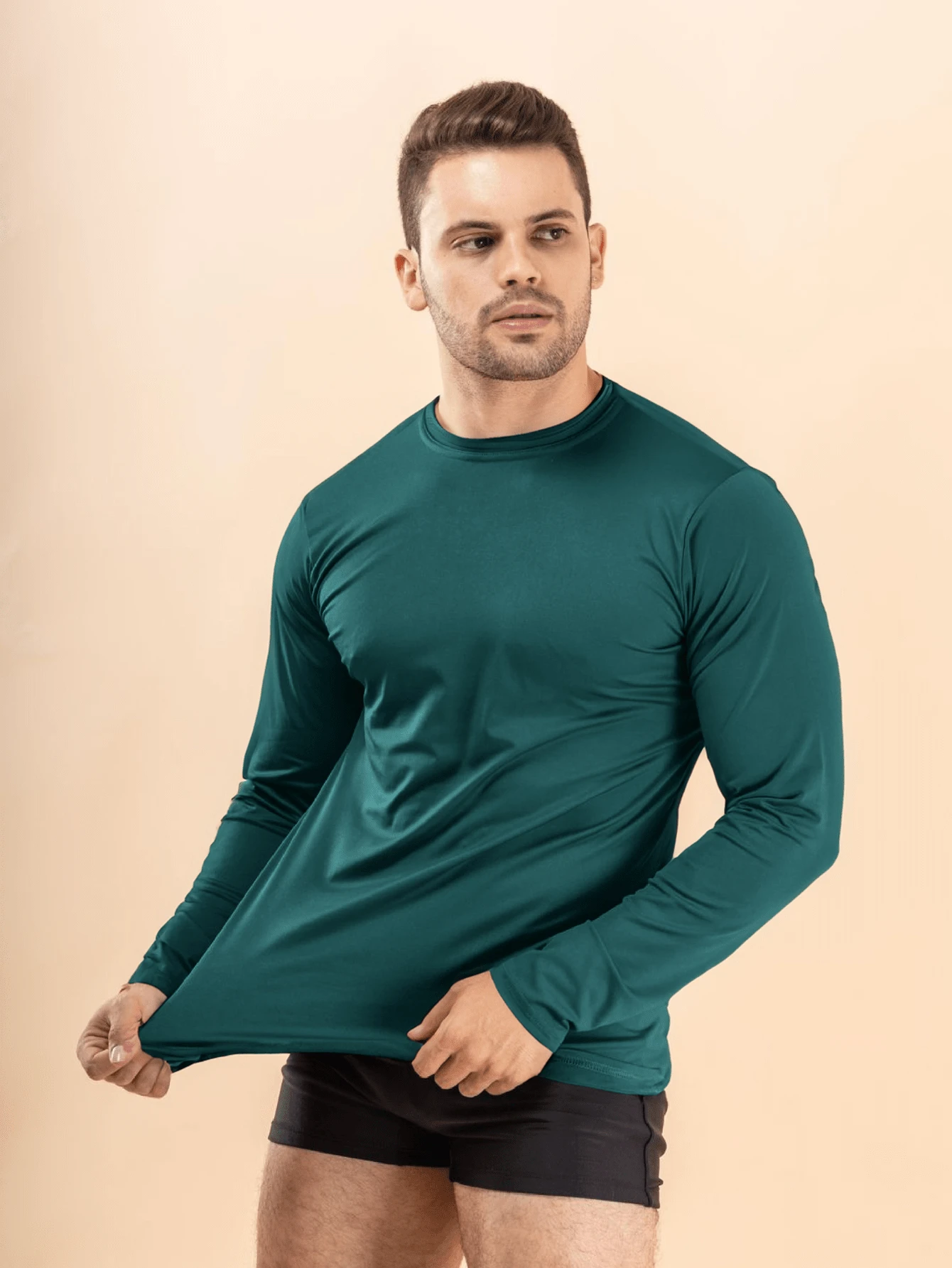 Men Shirts - 軍綠色 - 查看 1