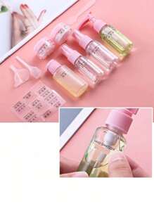 Conjunto De Botellas De Viaje - Kit De Viaje De 11 Piezas - Rosa - Ver 3