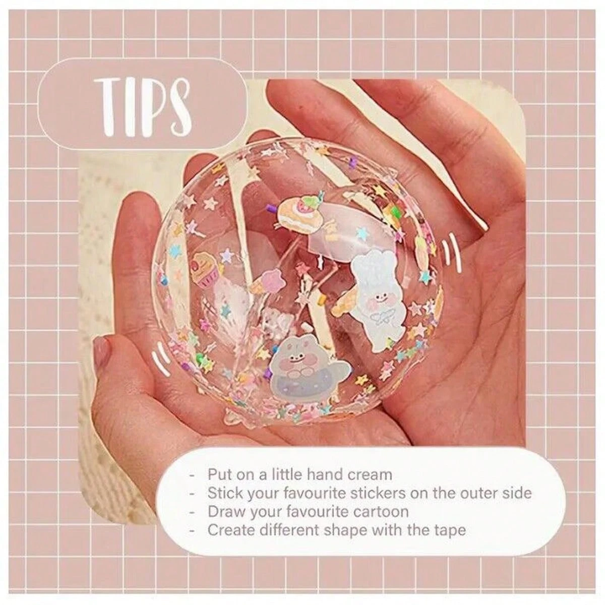 Nano Tape Bubbles Set - 28-teilig, DIY Bastelset Für Kinder