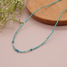 1 件圣诞多色米珠女士项链首饰