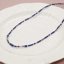 1 件圣诞多色米珠女士项链首饰