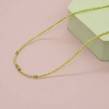 1 件圣诞多色米珠女士项链首饰