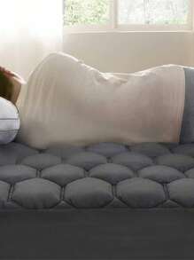 Bedsure Valentine's Day Mattress Pad - Soft Cooling Mattress Cover Padded, Quilted Fitted Mattress Protector With 8-21" Deep Pocket, Breathable Fluffy Pillow Top, For Spring Decor, Wedding Decor, Easter Decor, Room Decor, Home Decor - 灰色 - 查看 4