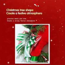 聖誕花環小丑門掛裝飾,用於節日派對氛圍/營造節日氛圍/派對場所裝飾/小偷花圈掛牆