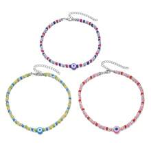 3入組多彩手工丙烯酸珠寶吊墜項鍊,送給最好的摯友,送禮首選