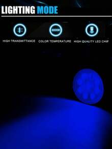 Faros 9 LED redondos luces delanteras todo terreno 4pulgadas 27w universales Par - Azul - Ver 2