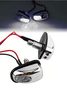 Windshield Wiper Nozzle With Light Water Jet Nozzle Universal Pair - White - View 1