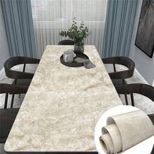 1卷厚高級大理石壁紙自黏壁紙,防水,防潮,適合超大面積,仿磁磚 - 芥末黃 - 查看 2