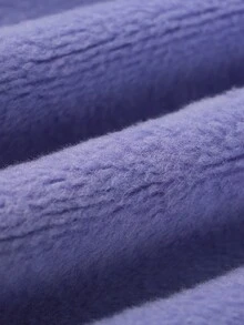 Young Boy Letter & Cartoon Graphic Mock Neck Drop Shoulder Pullover - Mauve Purple - View 5