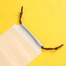 4pcs/set Reusable Umbrella Storage Bags With Drawstring Closure, Transparent & Waterproof Plastic Dustproof Organizer Pouches For Outing - White - View 10