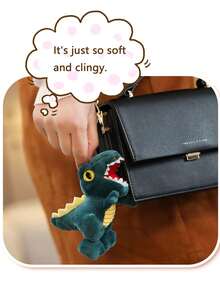 1組/3入組4英寸可愛卡通暴龍pp絨毛鑰匙圈背包吊飾