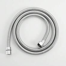 1入59英吋不鏽鋼柔性淋浴軟管,浴室淋浴間用品,銀色